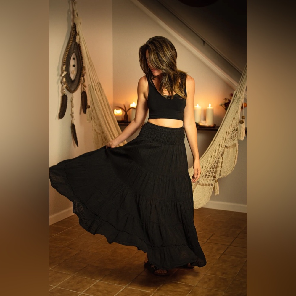 REVOLVE Rumer The Label Boho Gypsy Skirt & Strappy Tank Top Set, Small (NWT)